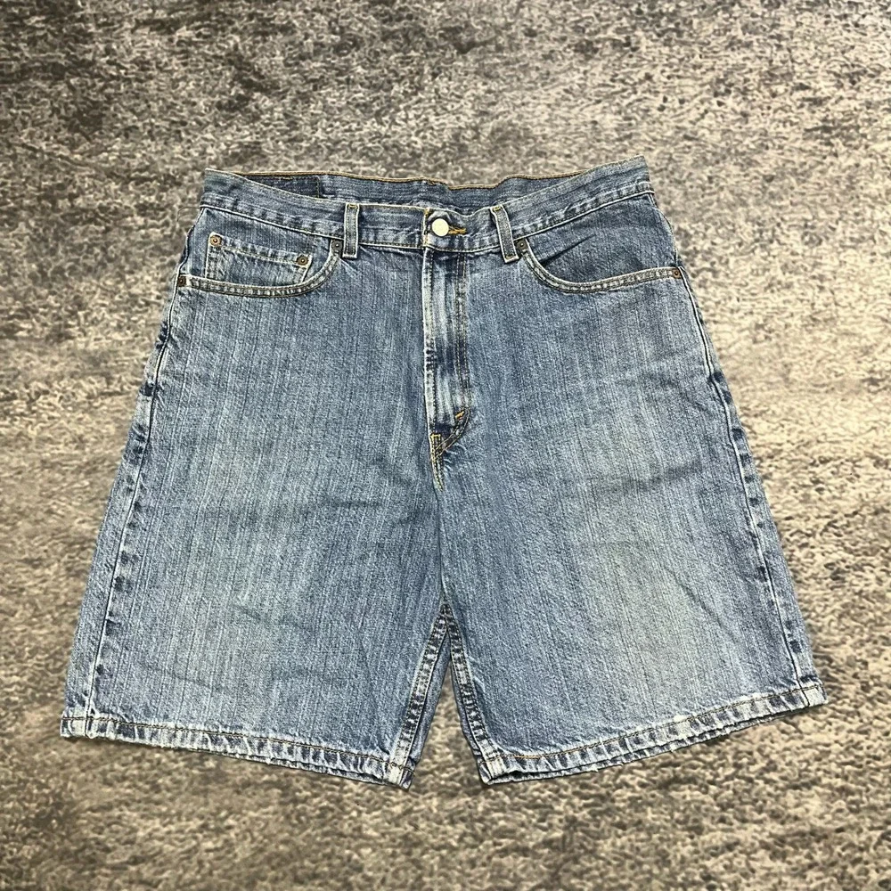 Levi's 550 Relaxed Fit Jorts Mens 34 Blue Relaxed Baggy Vintage Y2K Denim Shorts